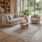 Sfeerbeeld van het vloerkleed DAREON in de kleur Beige, gemaakt van Polyester.