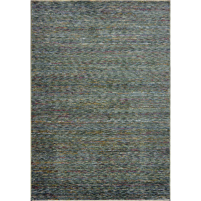 Bovenaanzicht van het vloerkleed ARLENE in de kleur Groen, gemaakt van Polyester.