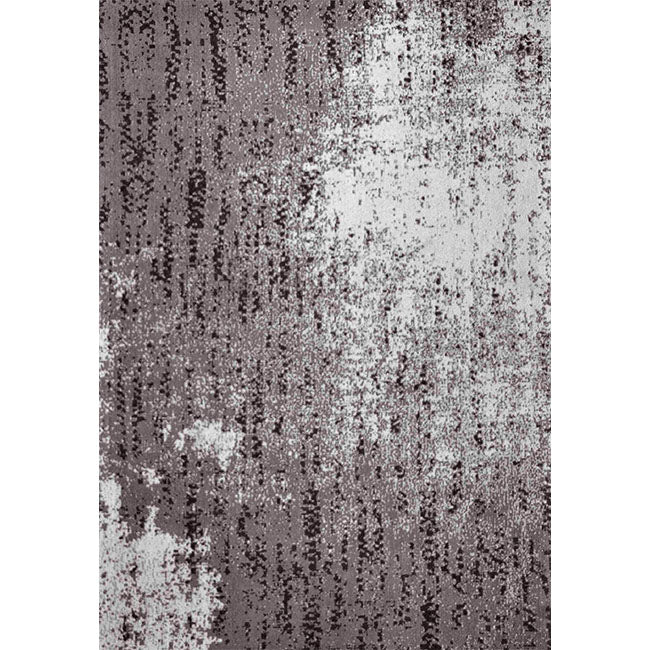 Bovenaanzicht van het vloerkleed AZON in de kleur Grijs, gemaakt van Katoen.