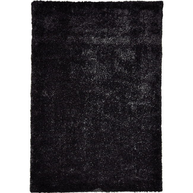 Bovenaanzicht van het vloerkleed BRAVON in de kleur Antraciet, gemaakt van Polyester.