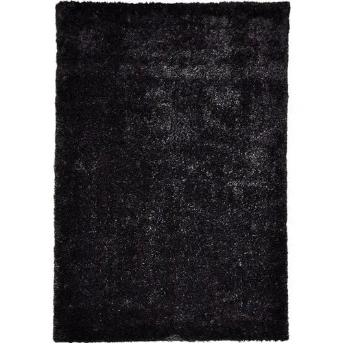 Bovenaanzicht van het vloerkleed BRAVON in de kleur Antraciet, gemaakt van Polyester.