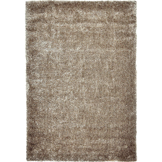 Bovenaanzicht van het vloerkleed BRAVON in de kleur Beige, gemaakt van Polyester.