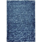 Bovenaanzicht van het vloerkleed BRAVON in de kleur Blauw, gemaakt van Polyester.