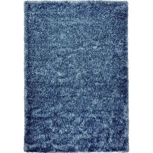 Bovenaanzicht van het vloerkleed BRAVON in de kleur Blauw, gemaakt van Polyester.