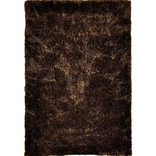 Bovenaanzicht van het vloerkleed BRAVON in de kleur Bruin, gemaakt van Polyester.