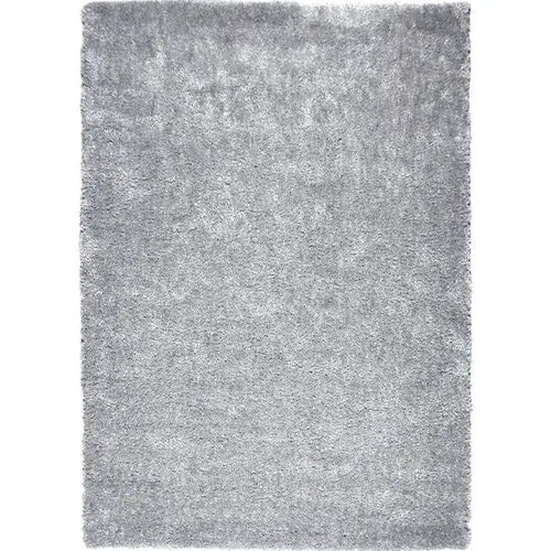 Bovenaanzicht van het vloerkleed BRAVON in de kleur Grijs, gemaakt van Polyester.