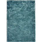 Bovenaanzicht van het vloerkleed BRAVON in de kleur Licht Blauw, gemaakt van Polyester.