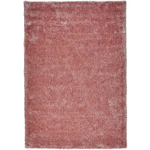 Bovenaanzicht van het vloerkleed BRAVON in de kleur Roze, gemaakt van Polyester.
