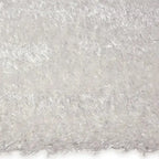 Zijkant detail aanzicht van het vloerkleed BRAVON in de kleur Wit, gemaakt van Polyester.