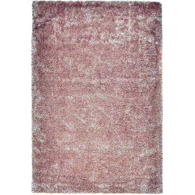 Bovenaanzicht van het vloerkleed BRAVON in de kleur Zalm, gemaakt van Polyester.