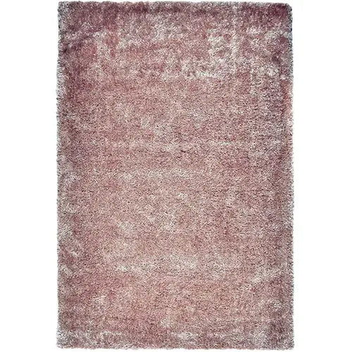 Bovenaanzicht van het vloerkleed BRAVON in de kleur Zalm, gemaakt van Polyester.