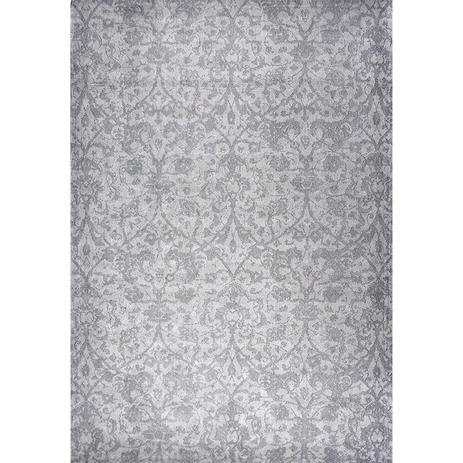 Bovenaanzicht van het vloerkleed CAVARA in de kleur Grijs, gemaakt van Katoen.