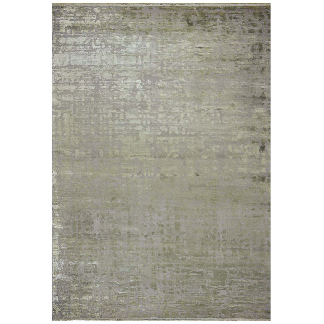 Bovenaanzicht van het vloerkleed DAREON in de kleur Groen, gemaakt van Polyester.