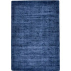 Bovenaanzicht van het vloerkleed DURELLE in de kleur Blauw, gemaakt van Polyester.