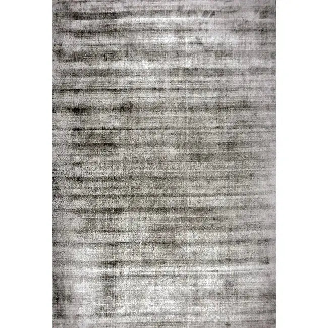 Bovenaanzicht van het vloerkleed DURELLE in de kleur Zilver, gemaakt van Polyester.