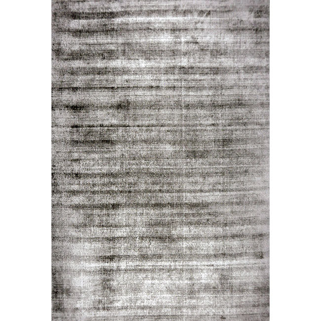 Bovenaanzicht van het vloerkleed DURELLE in de kleur Zilver, gemaakt van Polyester.