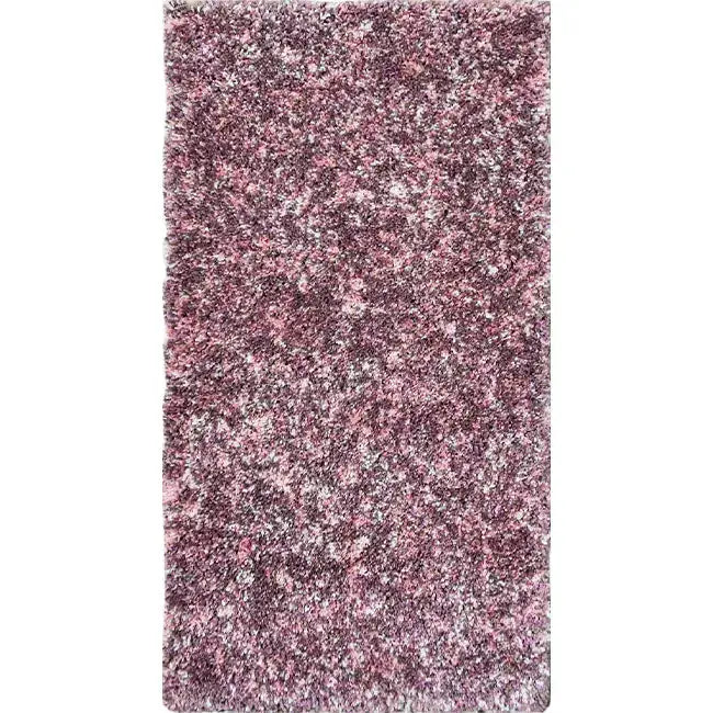Bovenaanzicht van het vloerkleed HALVOR Klein in de kleur Roze, gemaakt van Polyester.