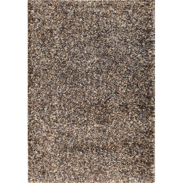 Bovenaanzicht van het vloerkleed HALVOR in de kleur Taupe, gemaakt van Polyester.