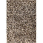 Bovenaanzicht van het vloerkleed HALVOR in de kleur Taupe, gemaakt van Polyester.