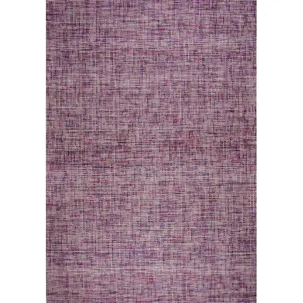 Bovenaanzicht van het vloerkleed HARLEN in de kleur Plum, gemaakt van Wol en Polyester mix.