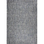 Bovenaanzicht van het vloerkleed HUXLEY in de kleur Denim Blauw, gemaakt van Wol en Viscose mix.