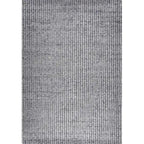 Bovenaanzicht van het vloerkleed HUXLEY in de kleur Zilver, gemaakt van Wol en Viscose mix.