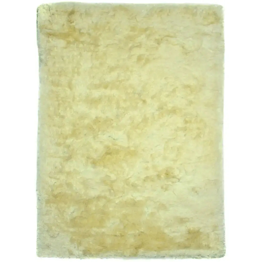 Bovenaanzicht van het vloerkleed INDIRA in de kleur Cream, gemaakt van Polyester.
