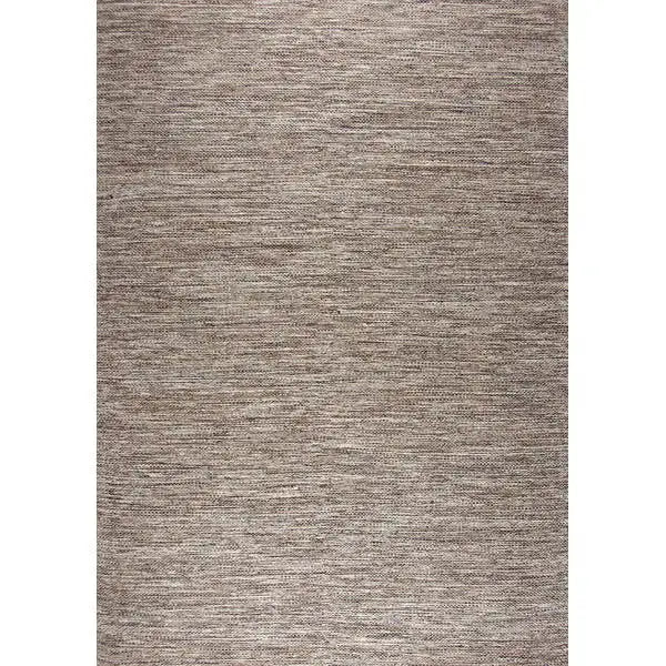 Bovenaanzicht van het vloerkleed LYDEN in de kleur Bruin, gemaakt van Katoen.