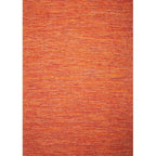 Bovenaanzicht van het vloerkleed LYDEN in de kleur Oranje, gemaakt van Katoen.