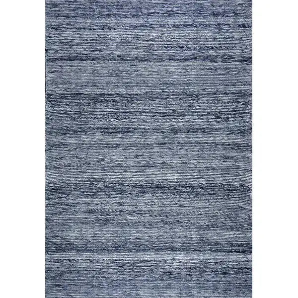 Bovenaanzicht van het vloerkleed MORDANA in de kleur Blauw, gemaakt van Wol en Polyester mix.