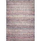 Bovenaanzicht van het vloerkleed NARETH in de kleuren Naturel / Beige / Roze, gemaakt van 100% Wol.