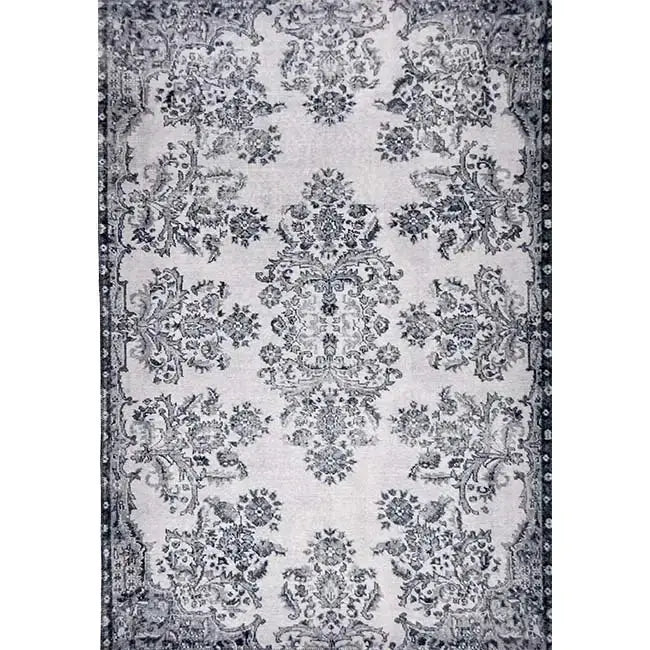 Bovenaanzicht van het vloerkleed NEXON in de kleur Licht Grijs, gemaakt van Polyester.