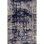 Bovenaanzicht van het vloerkleed RAYDEN in de kleur Blauw, gemaakt van Wol mix.