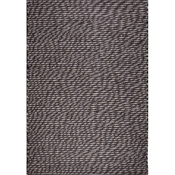 Bovenaanzicht van het vloerkleed SOREN in de kleuren Grijs / Mix, gemaakt van Wol mix.