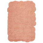 Bovenaanzicht van het vloerkleed SYLON in de kleur Roze, gemaakt van 100% Wol.