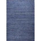 Bovenaanzicht van het vloerkleed TALLUNE reversible in de kleuren Blauw / Wit, gemaakt van Wol mix.