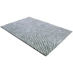 Diagonaal aanzicht van het vloerkleed TALRON UP in de kleur Groen, gemaakt van Wol en Viscose mix.