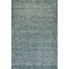 Bovenaanzicht van het vloerkleed TREVON in de kleuren Petrol / Blauw, gemaakt van Wol en Viscose mix.