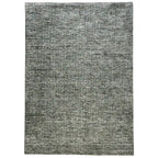 Bovenaanzicht van het vloerkleed TREVON in de kleuren Taupe / Groen, gemaakt van Wol en Viscose mix.