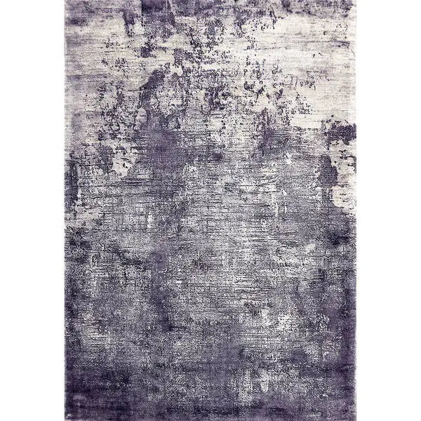 Bovenaanzicht van het vloerkleed VALCERA in de kleur FE Blauw, gemaakt van Viscose.
