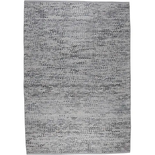 Bovenaanzicht van het vloerkleed ZAVEN in de kleuren Taupe / Grijs, gemaakt van Wol mix.